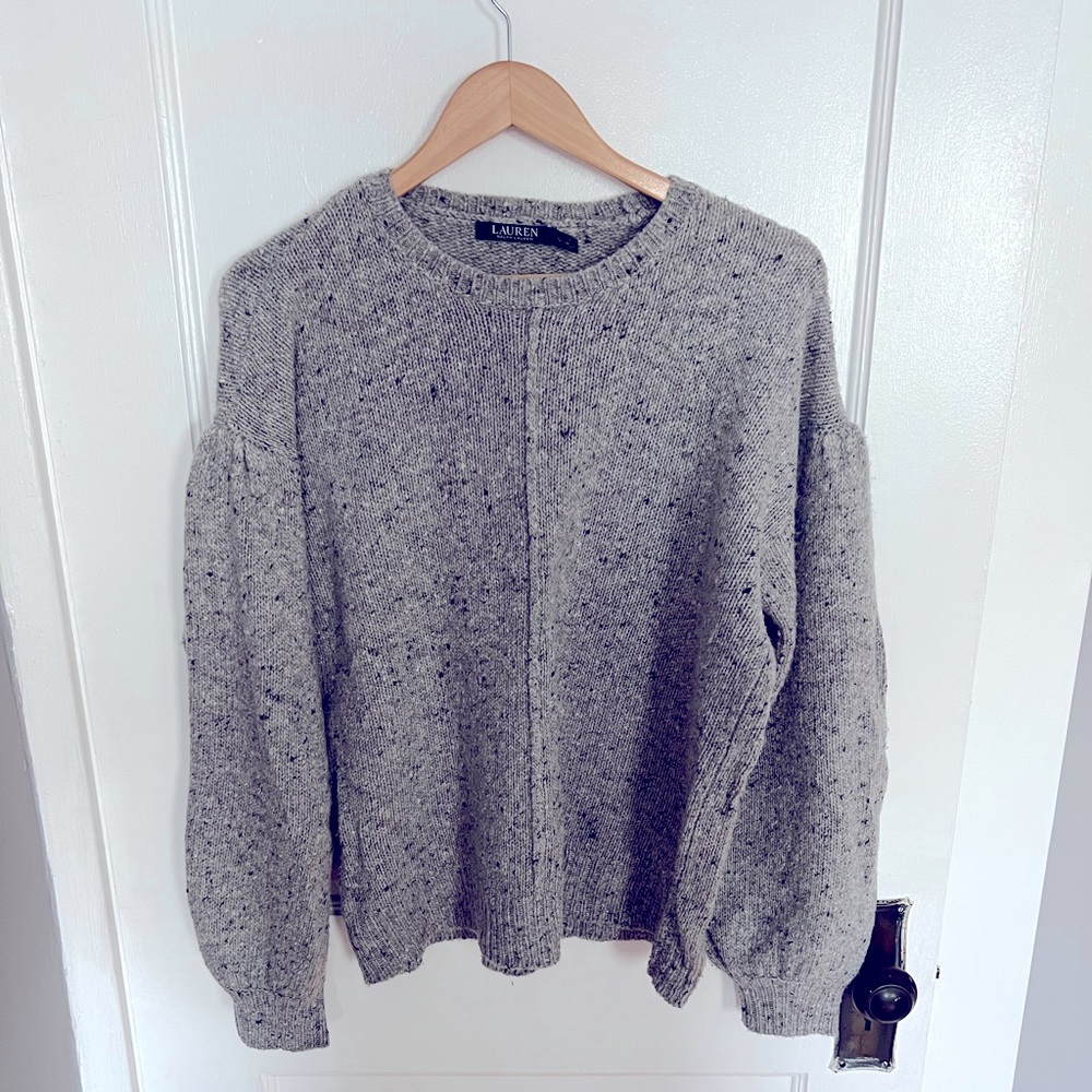 COPY - Ralph Lauren Marled Ballon sleeve sweater XL